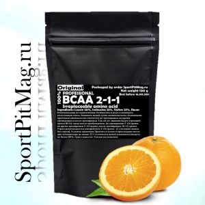 BCAA 2-1-1 Wirud (Аминокислоты БЦАА 2-1-1 Вируд) порошок, вкус "Апельсин" 100 гр.